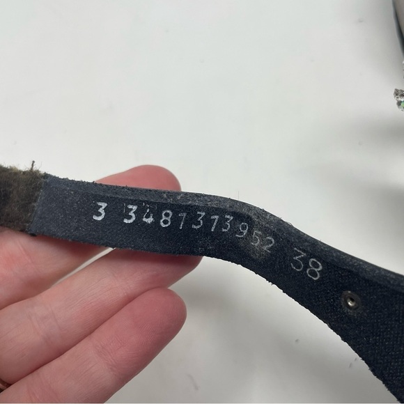 Mephisto "Ivana" Leather Rhinestone Wedge Sandals | Size 38 | Brown & Silver - Picture 9 of 12